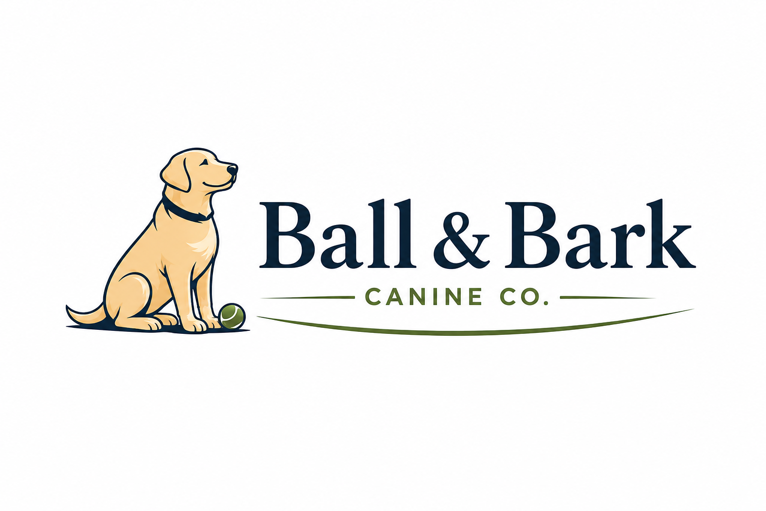 Ball & Bark Canine Co. Logo